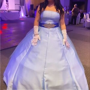 Baby blue gown
